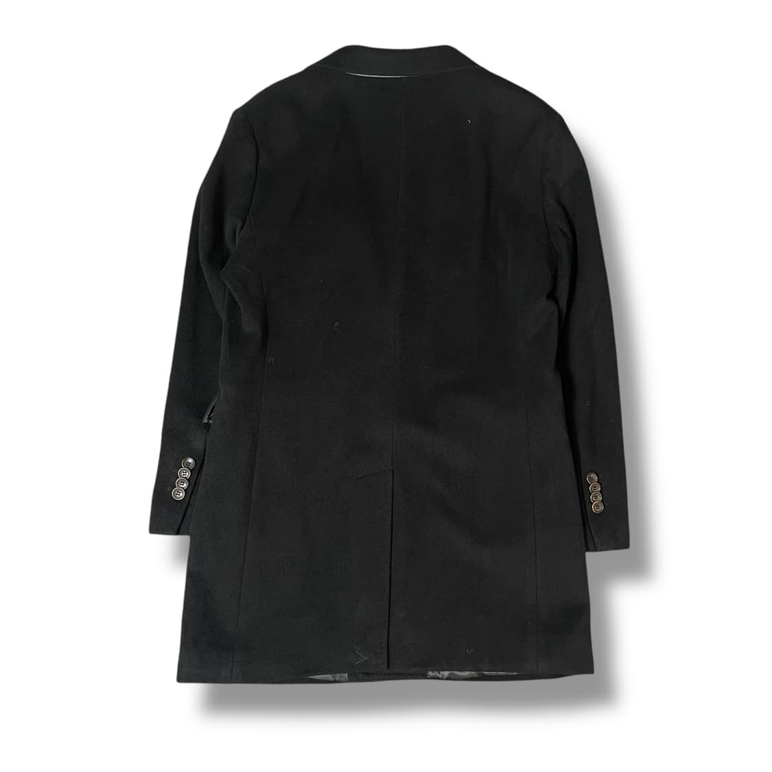 MENEM HOMME 핸드메이드 캐시미어 블렌드 블랙 코트 100 상품이미지2