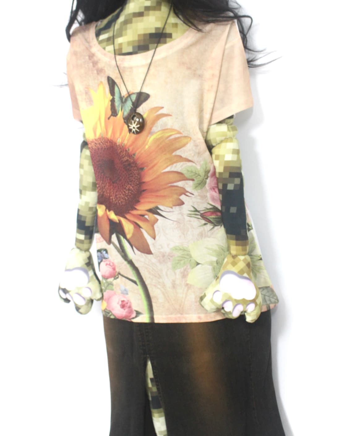 SunFlower graphics sheer t-shirt 상품이미지5