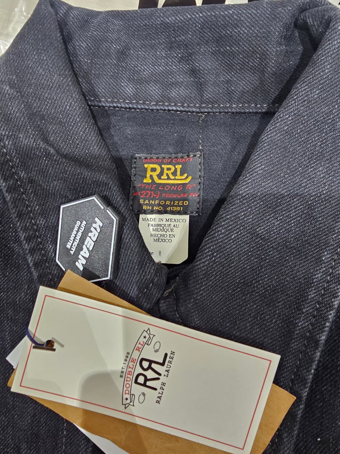 RRL 데님 트러커 자켓 M(새상품) 상품이미지3