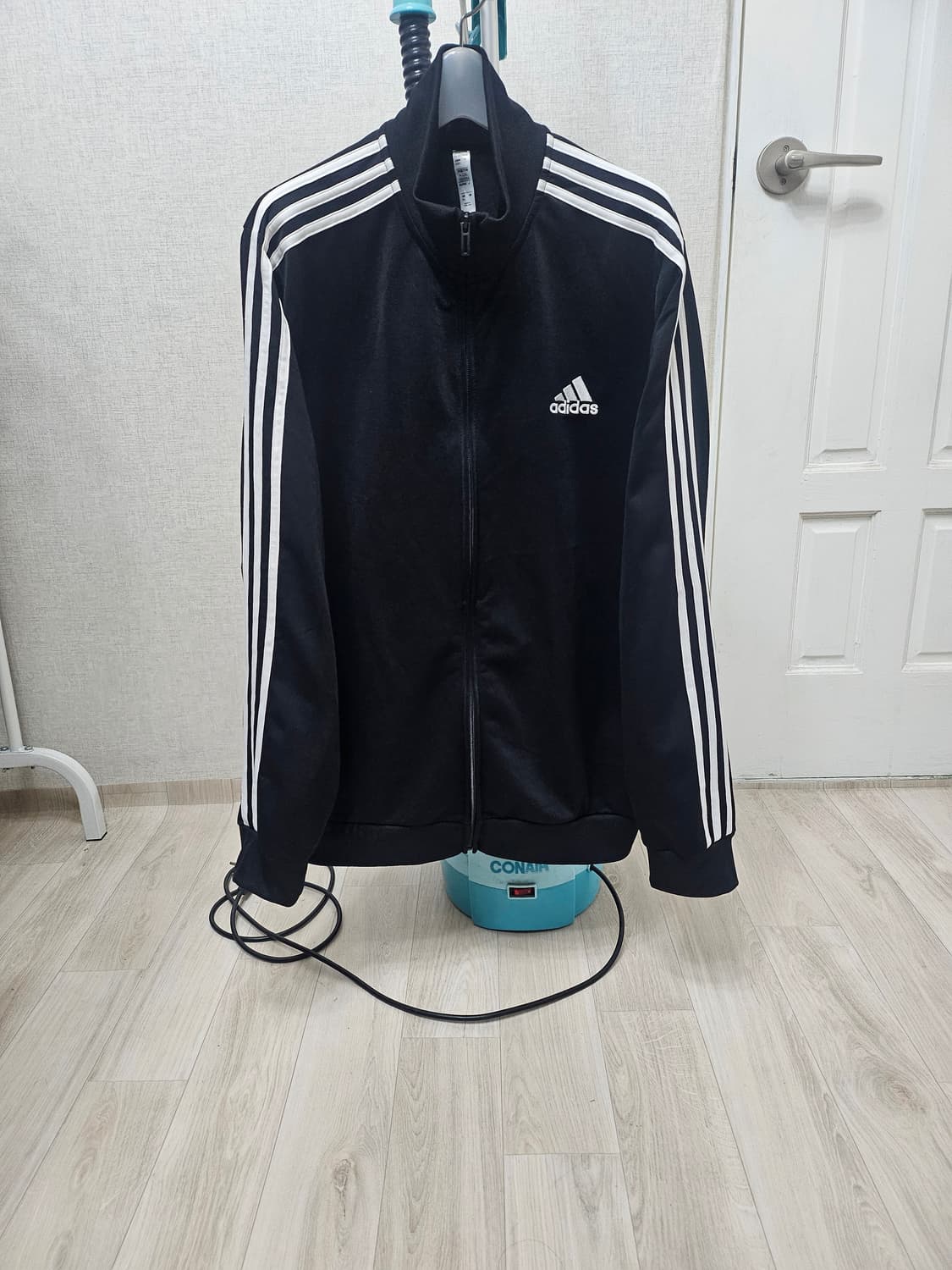 (110~115)3XL☆초대장급☆아디다스 에센셜3st [검흰] 트랙탑져지 상품이미지1