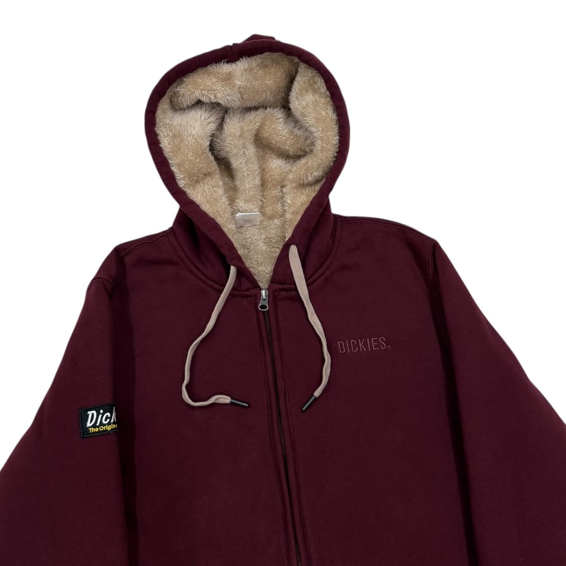 디키즈 빈티지 쉐르파 보아털 후드집업 자켓 버건디 마룬 레드 L 상품이미지2