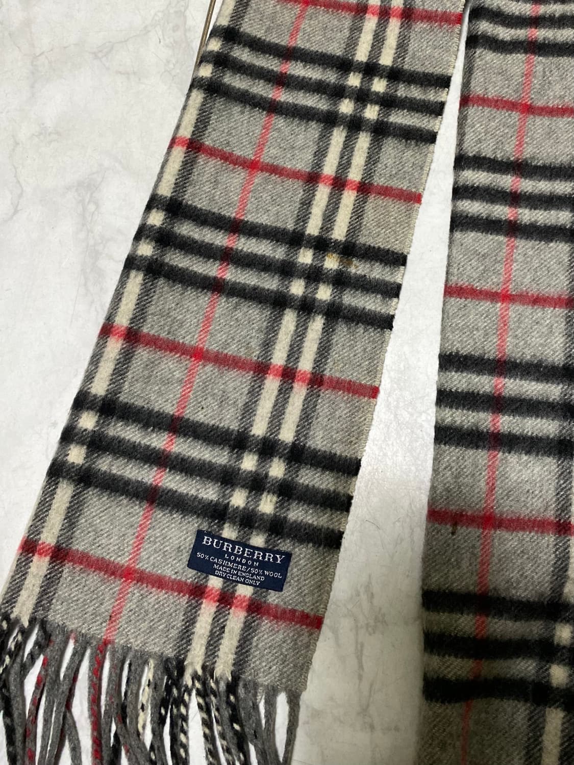 버버리 캐시미어50 울 50 롱 목도리 상품이미지2