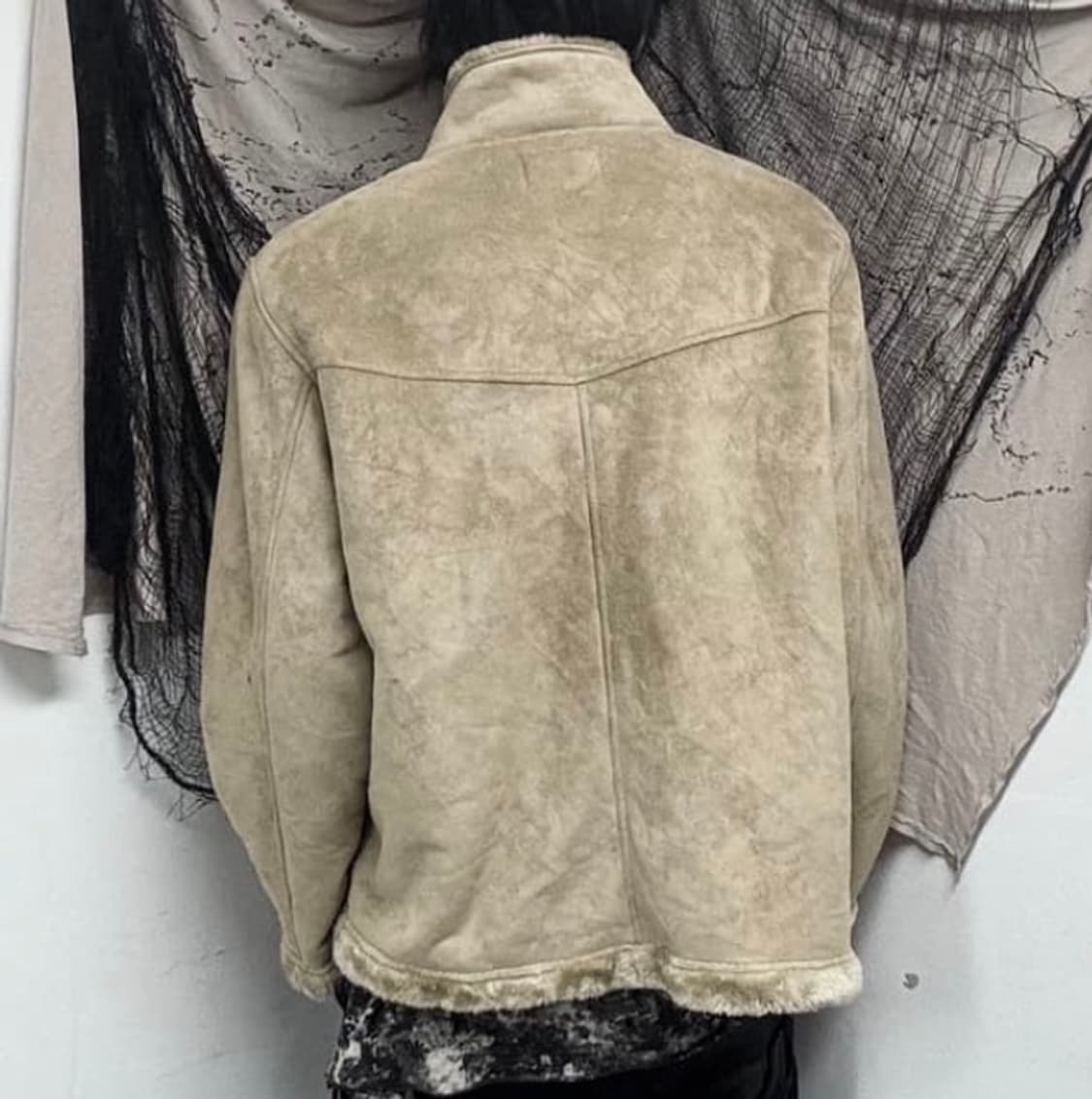 베이지 퍼 무스탕 상품이미지2