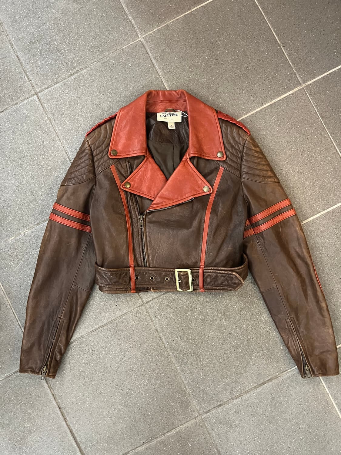 11s 장폴고티에 크롭 라이더 자켓 상품이미지2