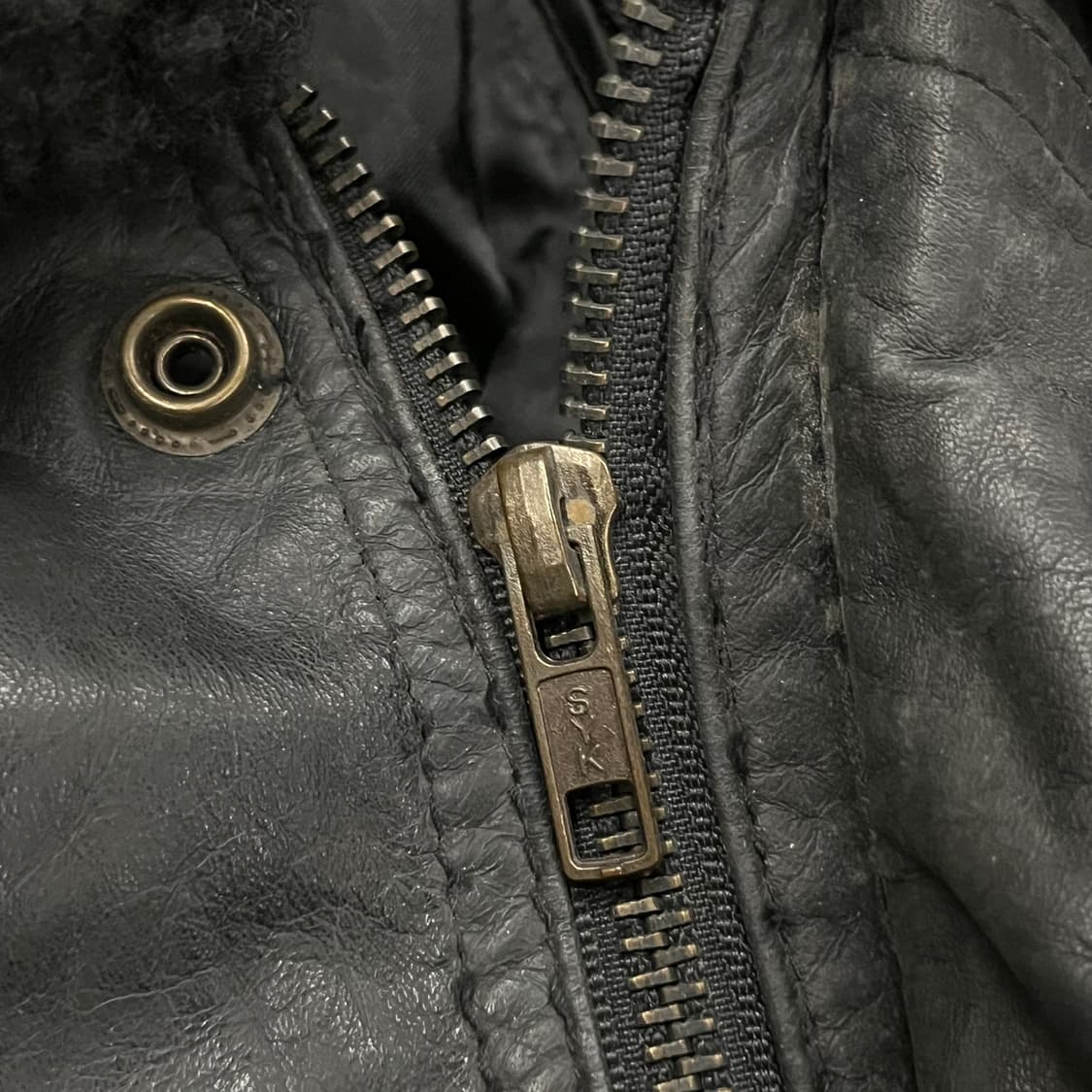 [정품/M] Victory 빅토리 빈티지 가죽 레더 자켓 b17 상품이미지7