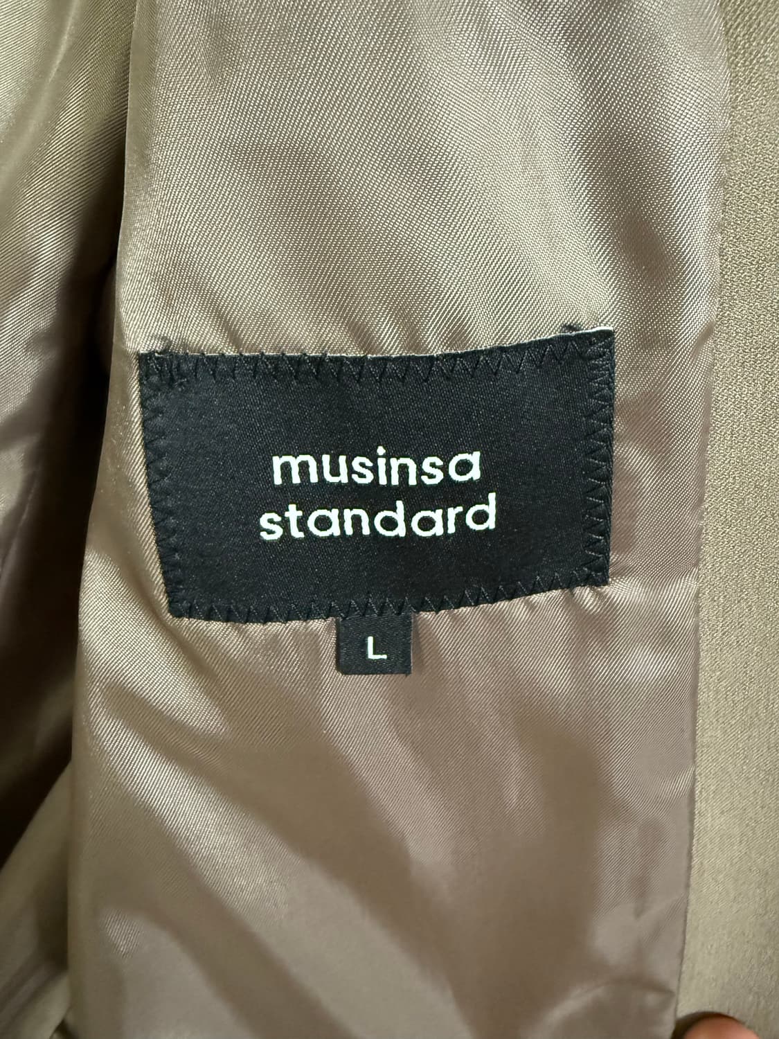 무신사 스탠다드 오버사이즈 블레이저 L, 더스티 베이지 상품이미지2