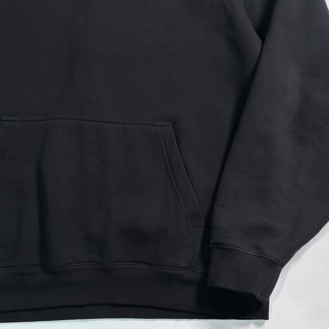 스투시 블랙 스탁로고 후드티  상품이미지4