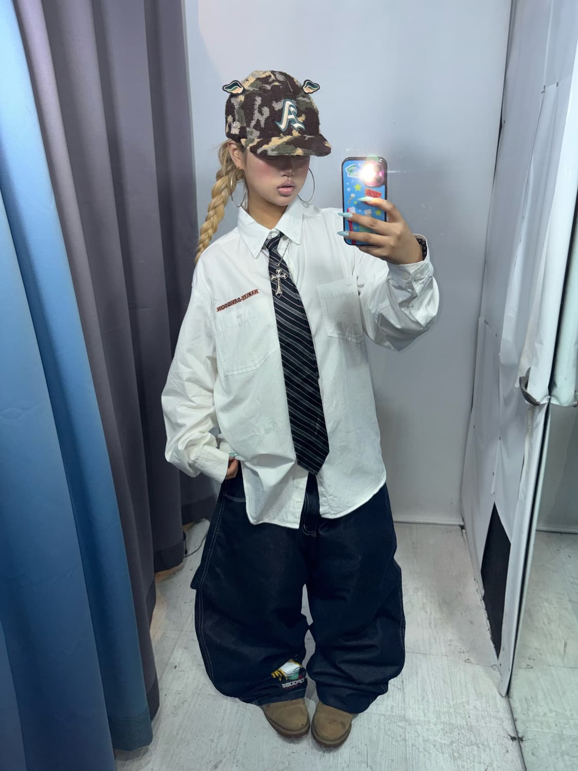 할리 데이비슨 화이트 셔츠 상품이미지3