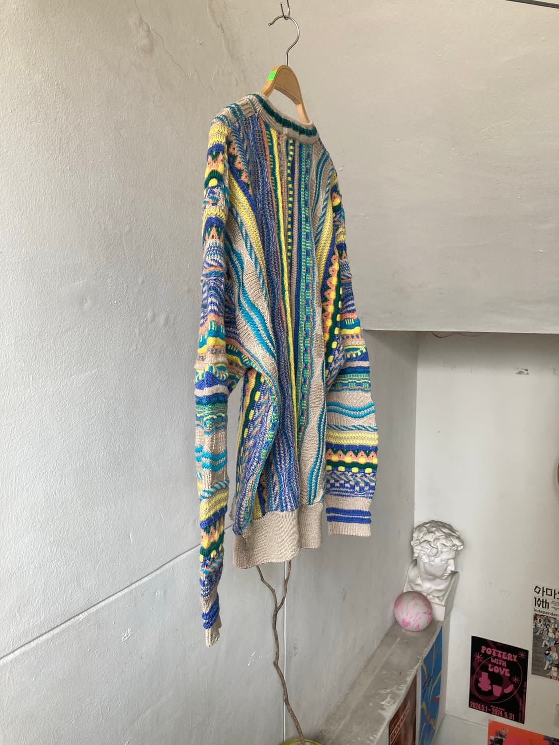 울 케이블 미쏘니st 패턴 니트 상품이미지7