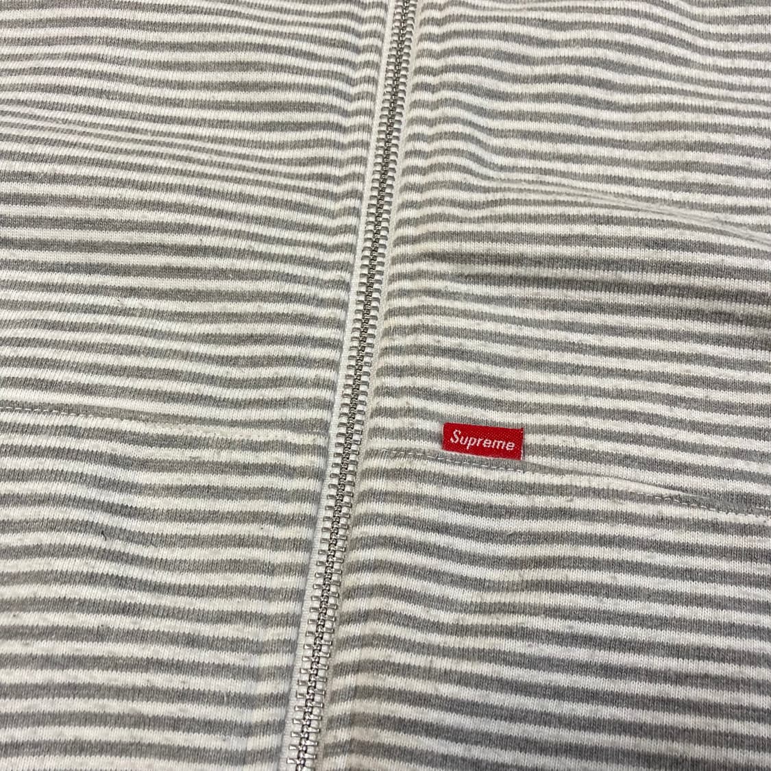 (L) 슈프림 10SS 스트라이프 스웻 후드집업 상품이미지2