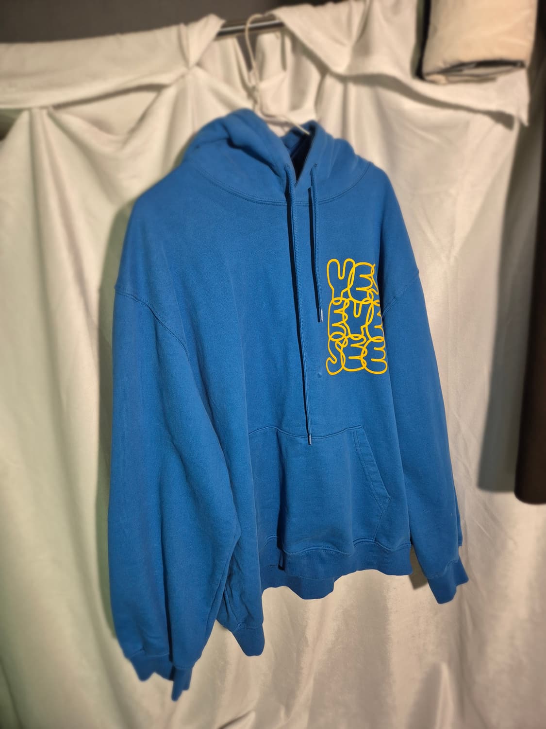 예스아이씨 파란색 후드티 L 사이즈 상품이미지1