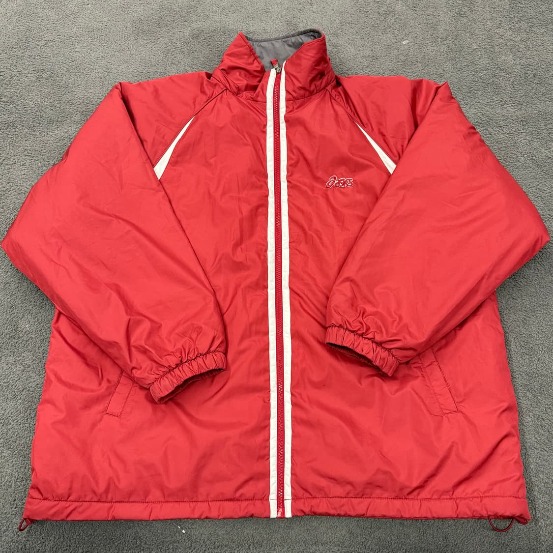 [정품/110] 아식스 올드스쿨 레드 바람막이 점퍼 상품이미지2