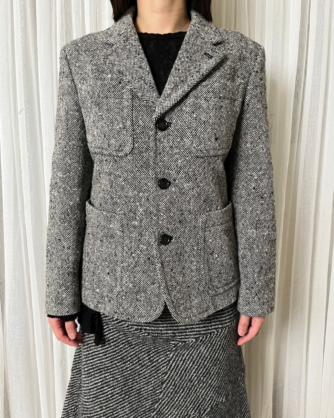 꼼데가르송 트위드 블레이져 comme des garcons 테일러드자켓 상품이미지10