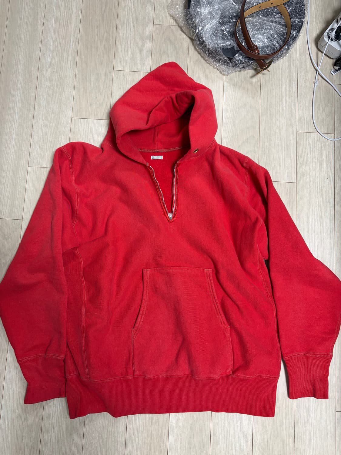 아프레쎄 반집업 후드 (카멜사장님착용) 2사이즈 상품이미지1