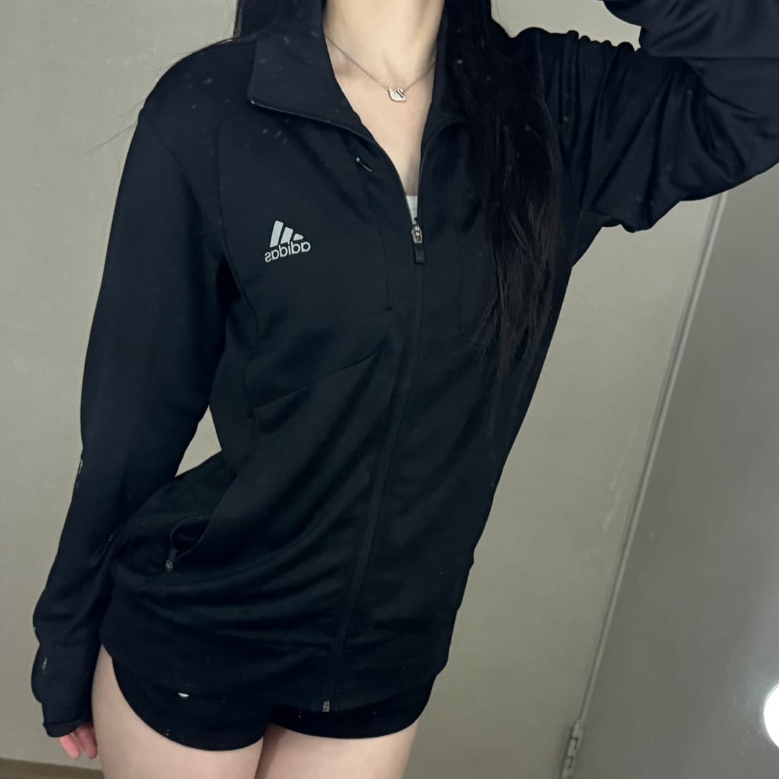 아디다스 삼선 로고 지퍼포인트 트랙탑져지  상품이미지3