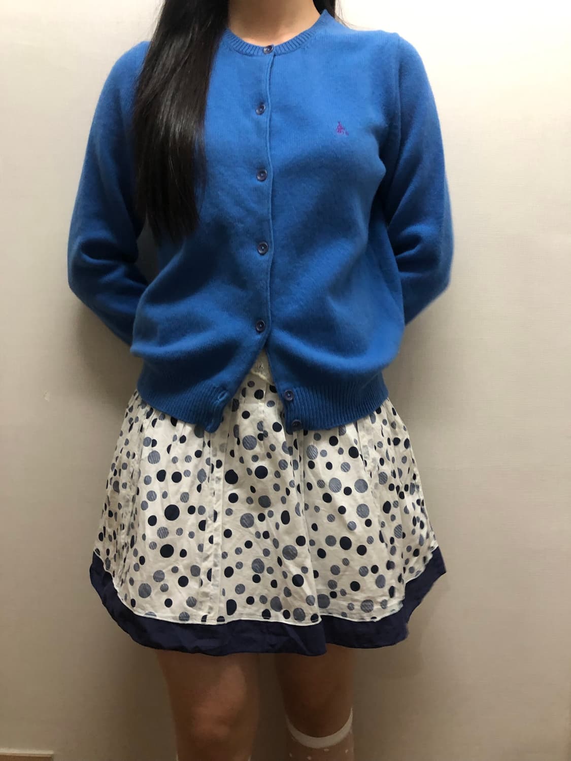 빈티지 빈폴 블루 가디건 상품이미지5