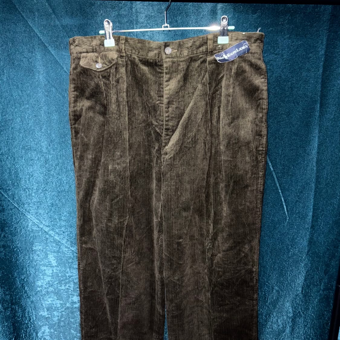 (34) 90s 폴로 랄프로렌 데드스탁 코듀로이 브라운 팬츠 상품이미지2