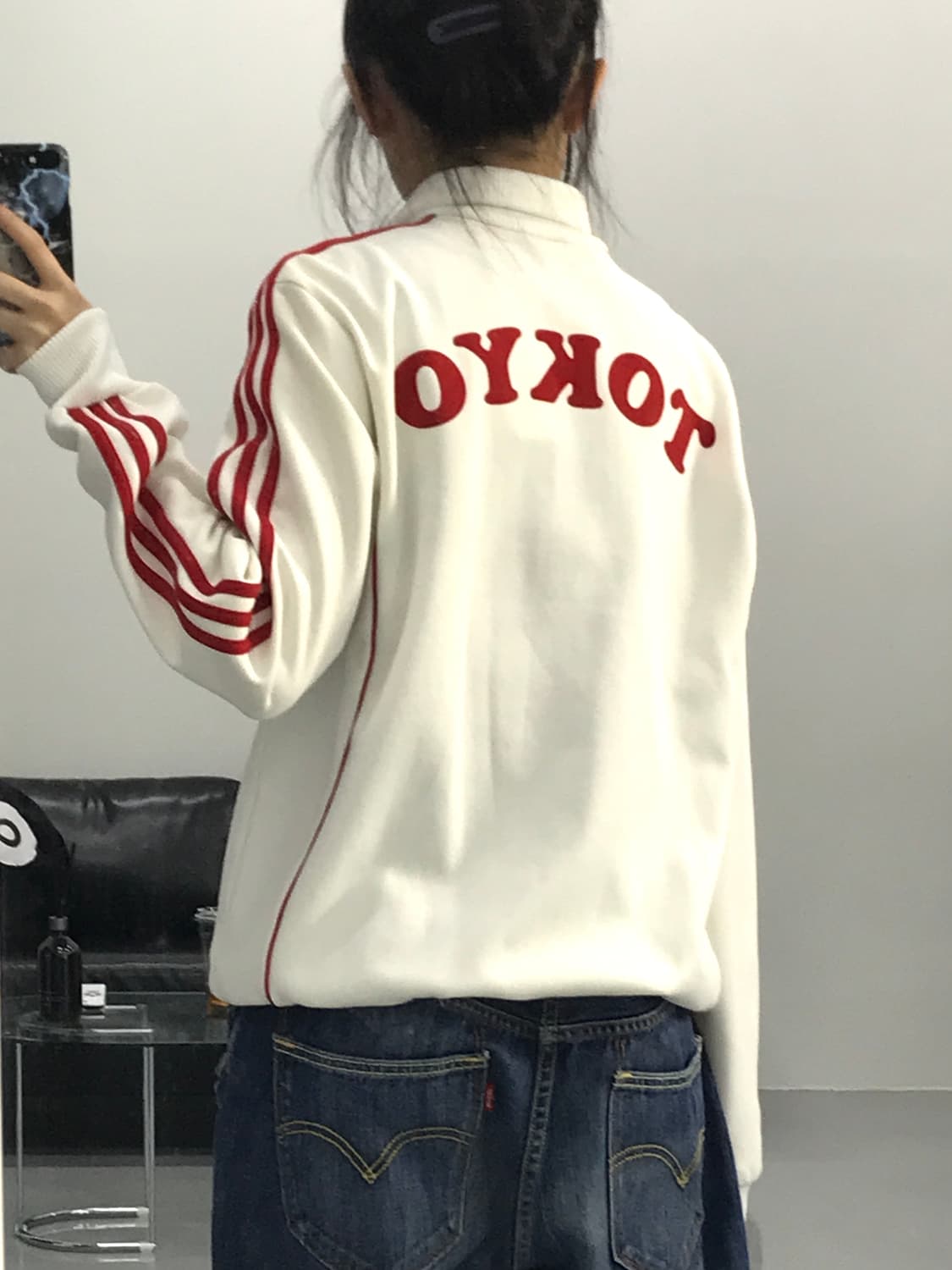 아디다스 도쿄 흰/빨 져지 상품이미지2
