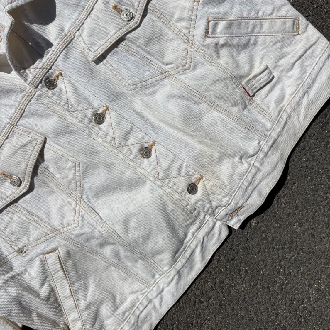 일본 스위트 카멜 데님 자켓 상품이미지5