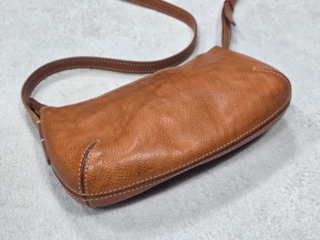 젠텐 브라운 레더 숄더백 상품이미지3