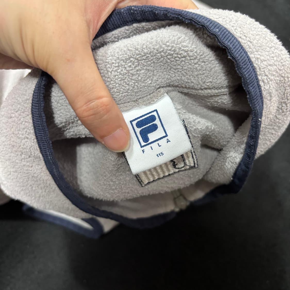 115 휠라 두산베어스 후리스 반집업 플리스 상품이미지4