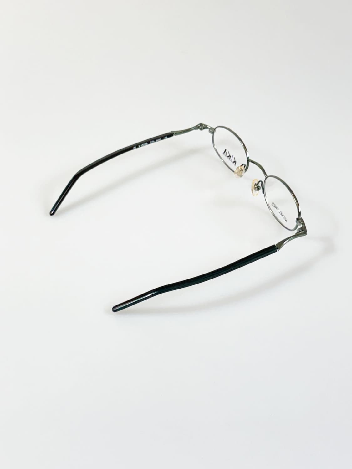 90s KIKA 슬림 오벌 메탈 프레임 빈티지 안경 상품이미지4