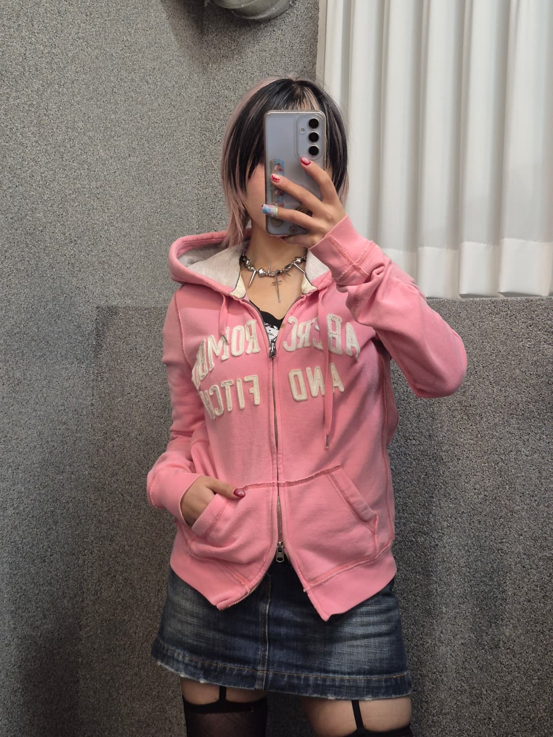 ABERCROMBIE PINK HOODIE ZIPUP  상품이미지2