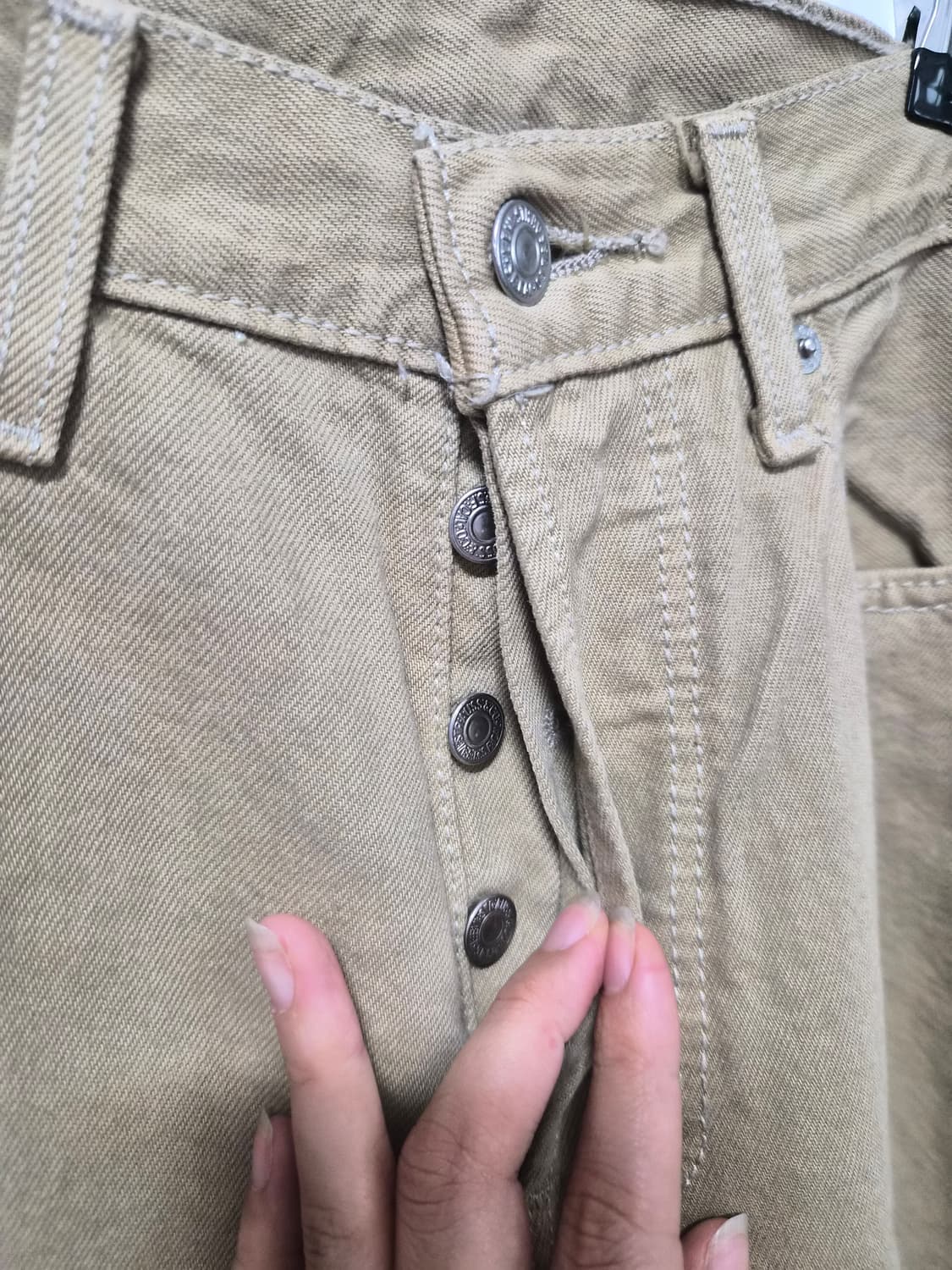 리바이스 501 베이지 청바지 상품이미지2