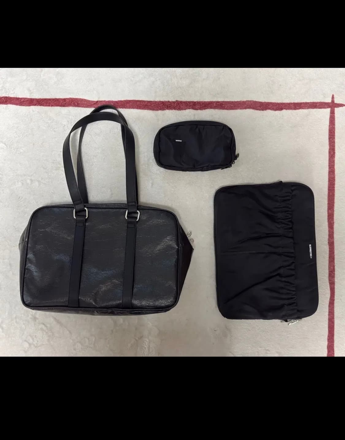 카네이테이 모노 스퀘어백 M / 블랙 상품이미지1