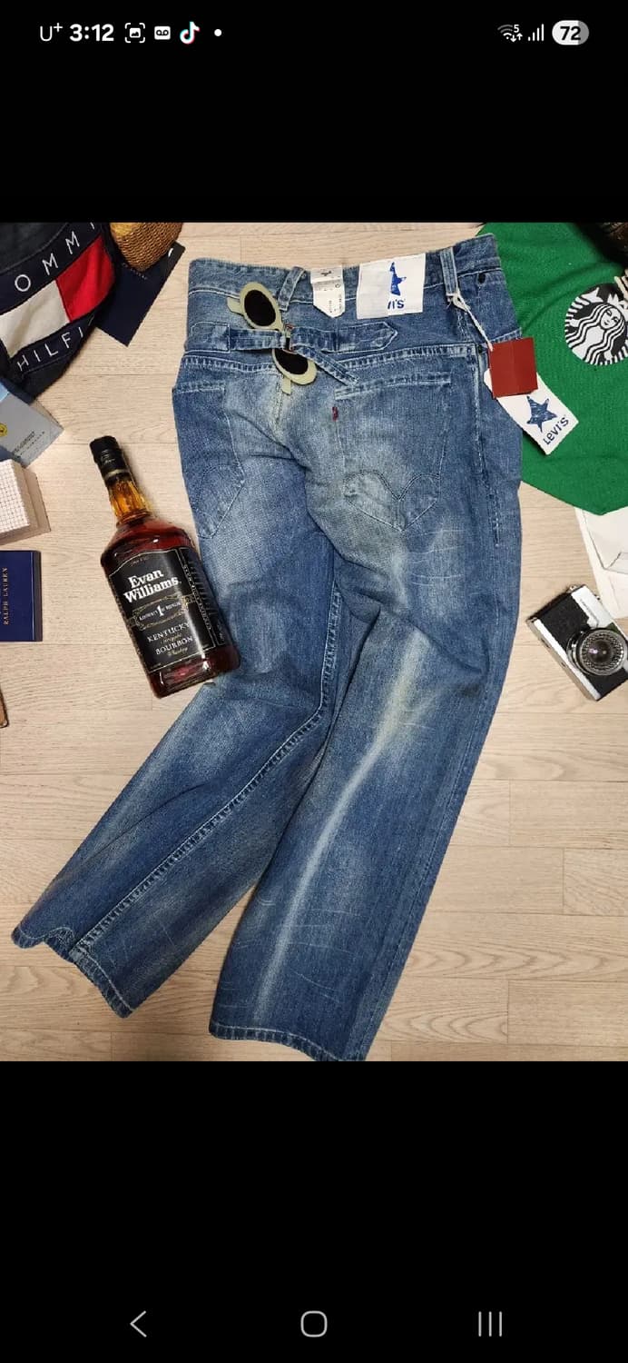 (새상품)리바이스 신치백 블루스타 엔지니어 데님 청바지 팬츠 상품이미지2