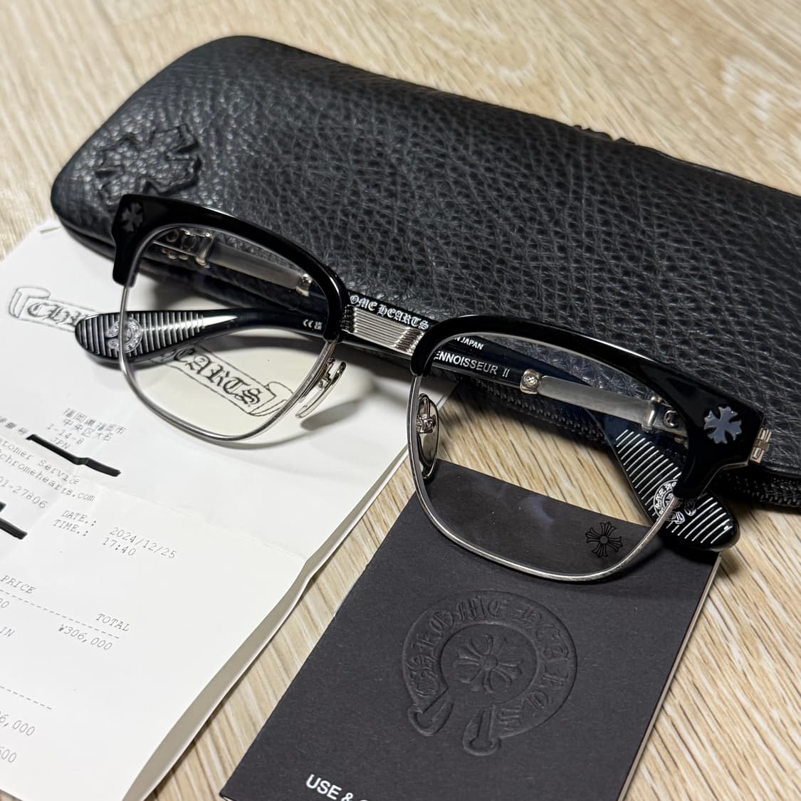 [S+급/53mm] 크롬하츠 보넨노이슈어 2 안경 블랙/실버 상품이미지2