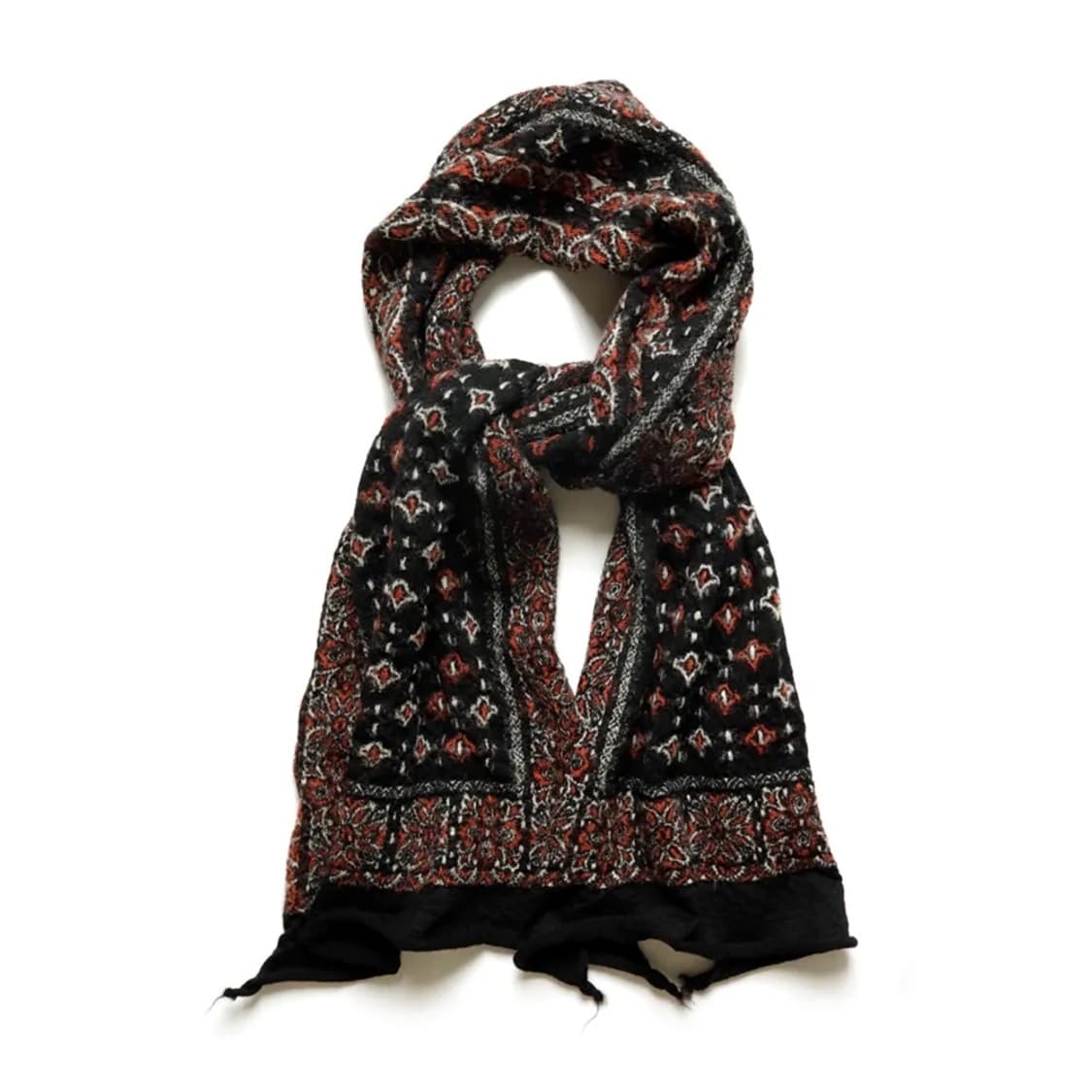 캐피탈 축융 울 반다나 머플러 블랙 상품이미지1