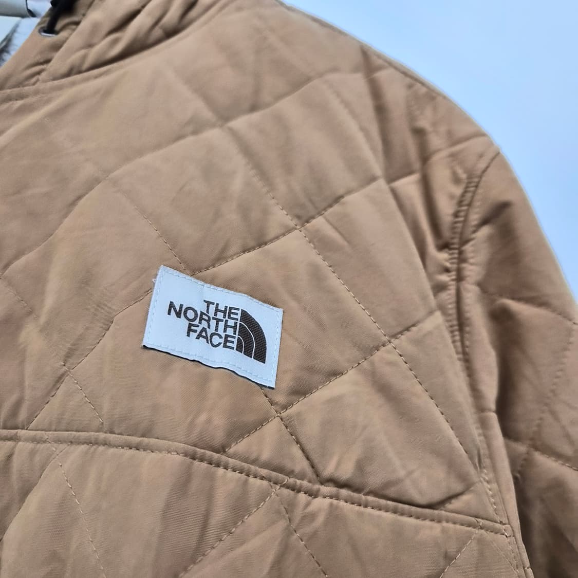 노스페이스 브라운 퀼팅 후드 자켓 남성 2XL 상품이미지2