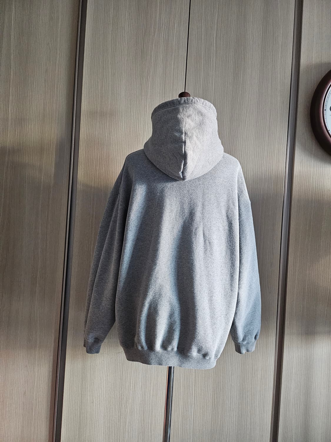 발렌시아가 BB 로고 오버핏 그레이 후드티 S 상품이미지7