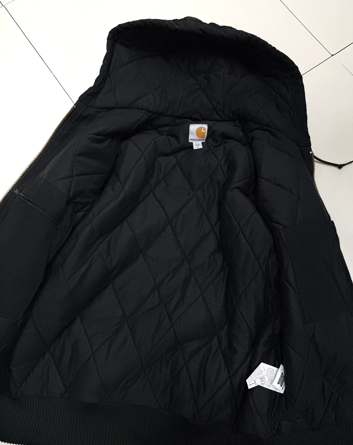 90s 칼하트 USA J-140 엑티브 워크 후드 누빔 자켓 상품이미지6