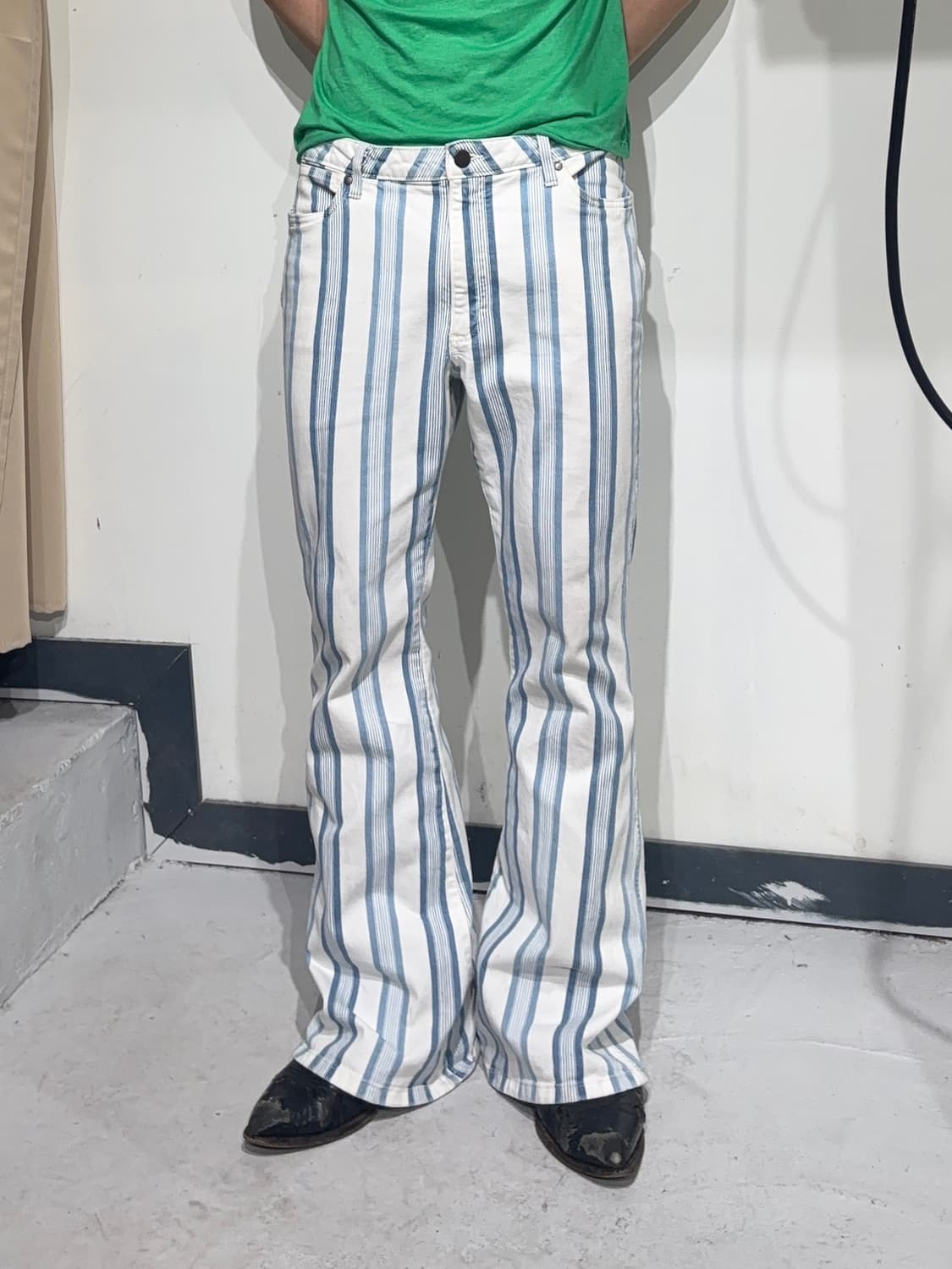 Wrangler Retro 히피 스트라이프 플레어 진  상품이미지2