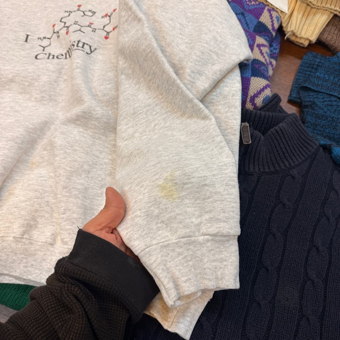 헤인즈 스웻셔츠 I LOVE CHEMISTRY 상품이미지5