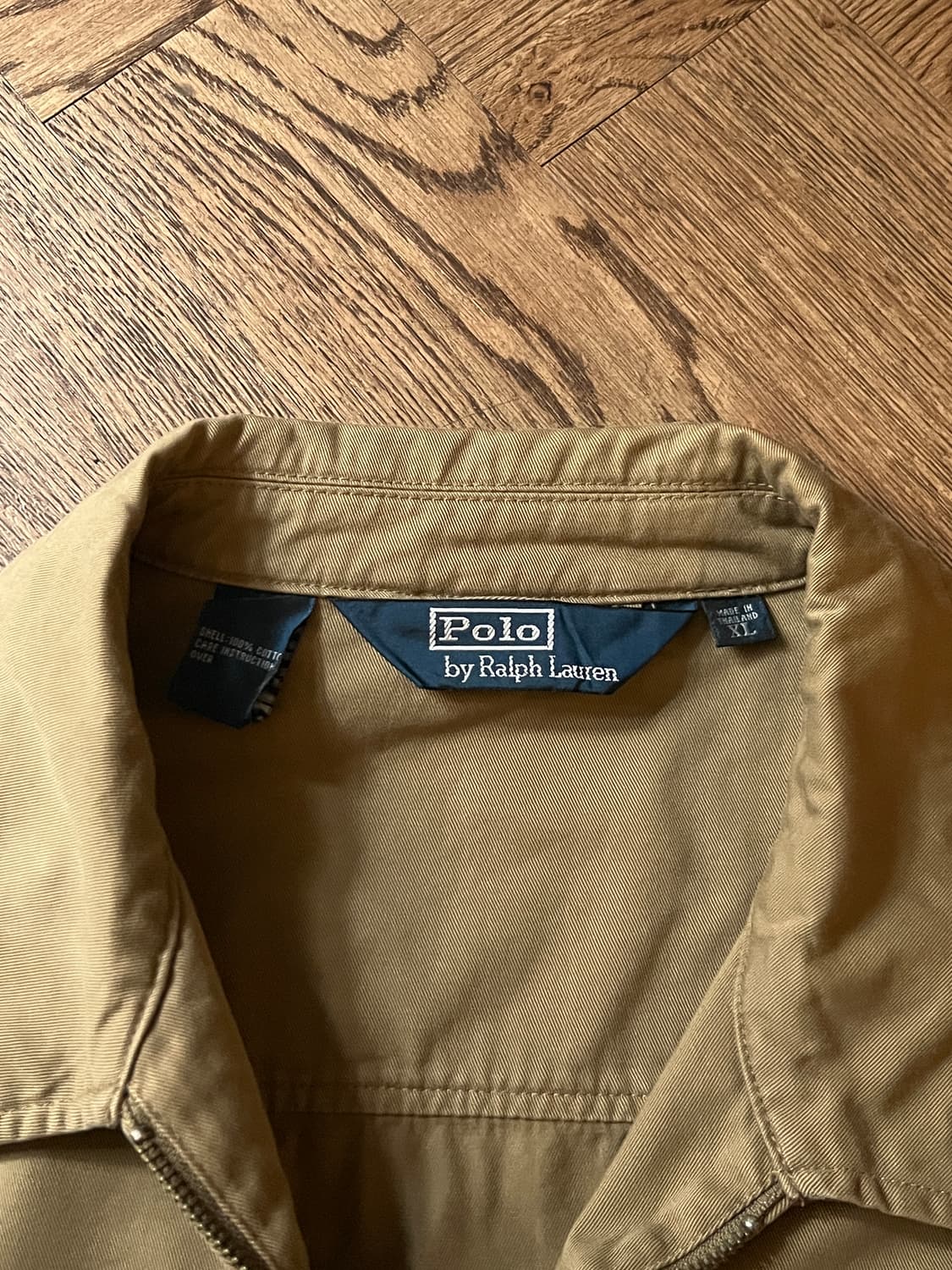 [XL]폴로 랄프로렌 체크 디테일 베이지 베이포트 자켓 상품이미지2