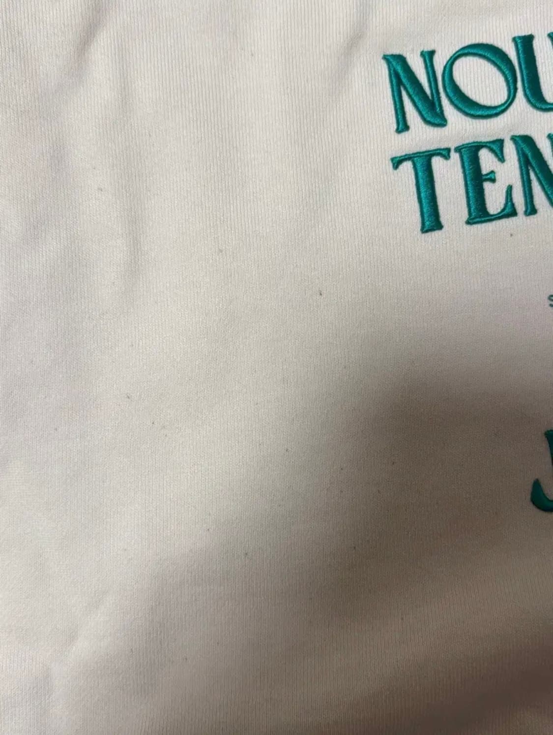 준지 JUUN.J 21ss 아이보리 민트자수 맨투맨 상품이미지4