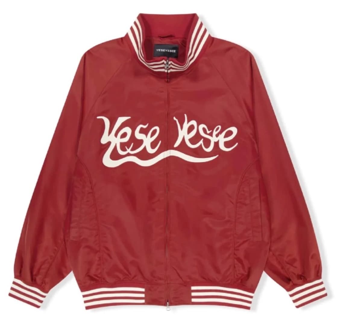 예스아이씨 하이 넥 스타디움 바시티 자 켓 레드 상품이미지1