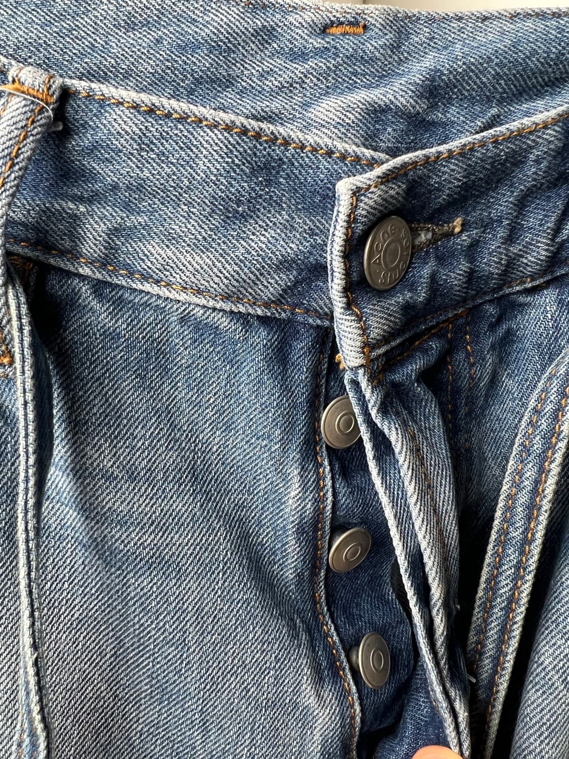 Acne Studios 연청 데님 반바지 31 상품이미지4