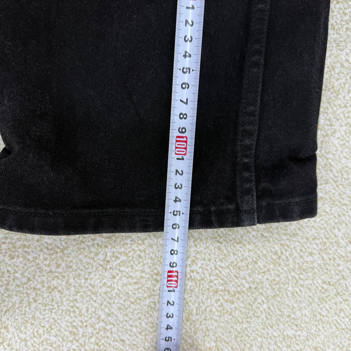 [38] 랭글러 블랙 와이드 데님팬츠 1231T1 상품이미지8