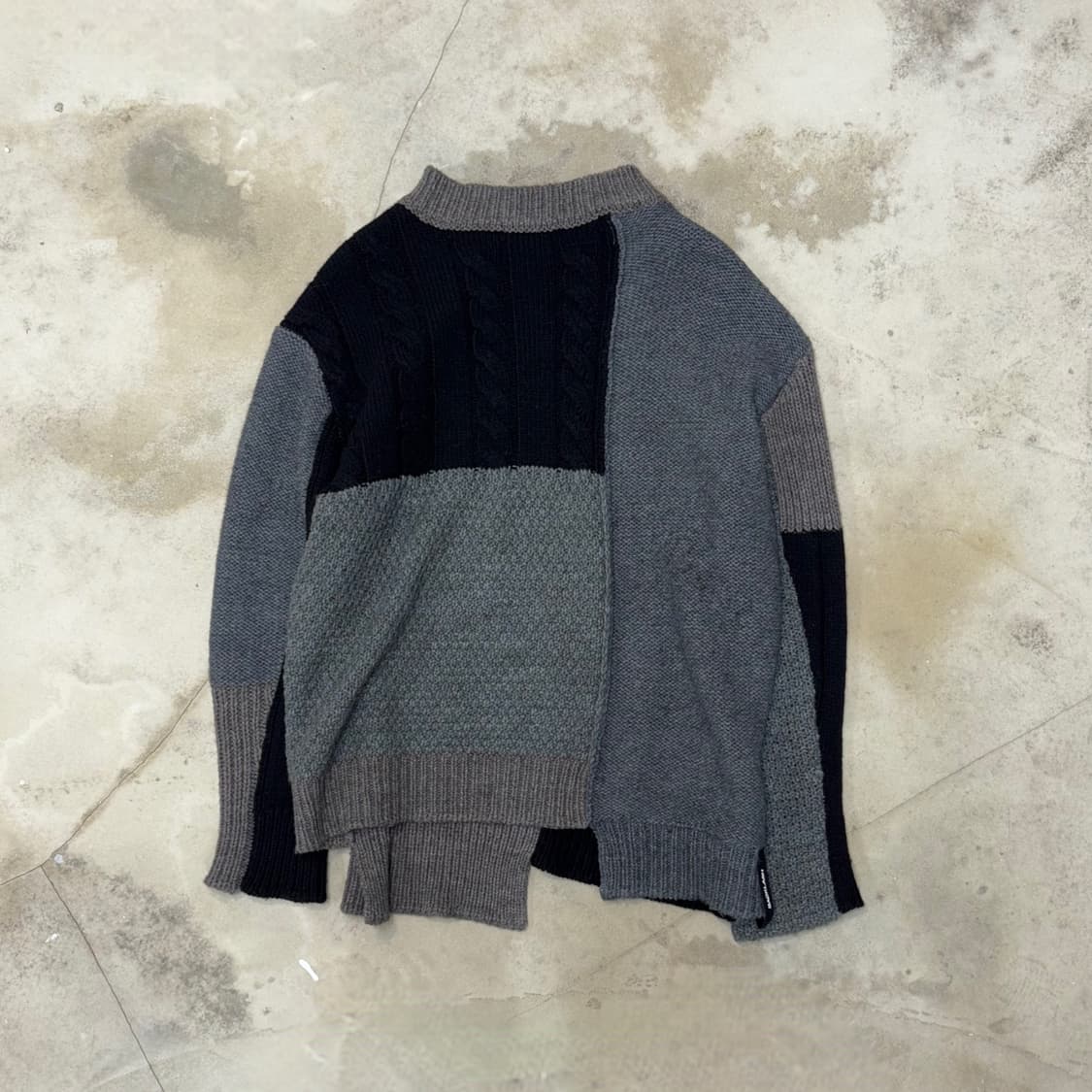 Isamu Katayama  Backlash Patchwork Knit 상품이미지2