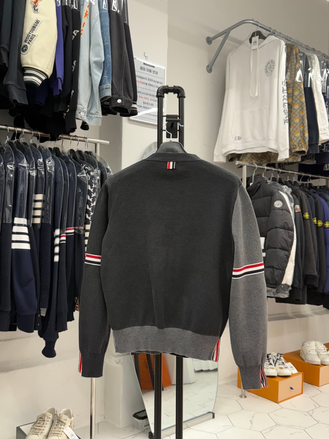 [4] 톰브라운 암밴드 펀믹스 밀라노스티치 가디건 상품이미지2