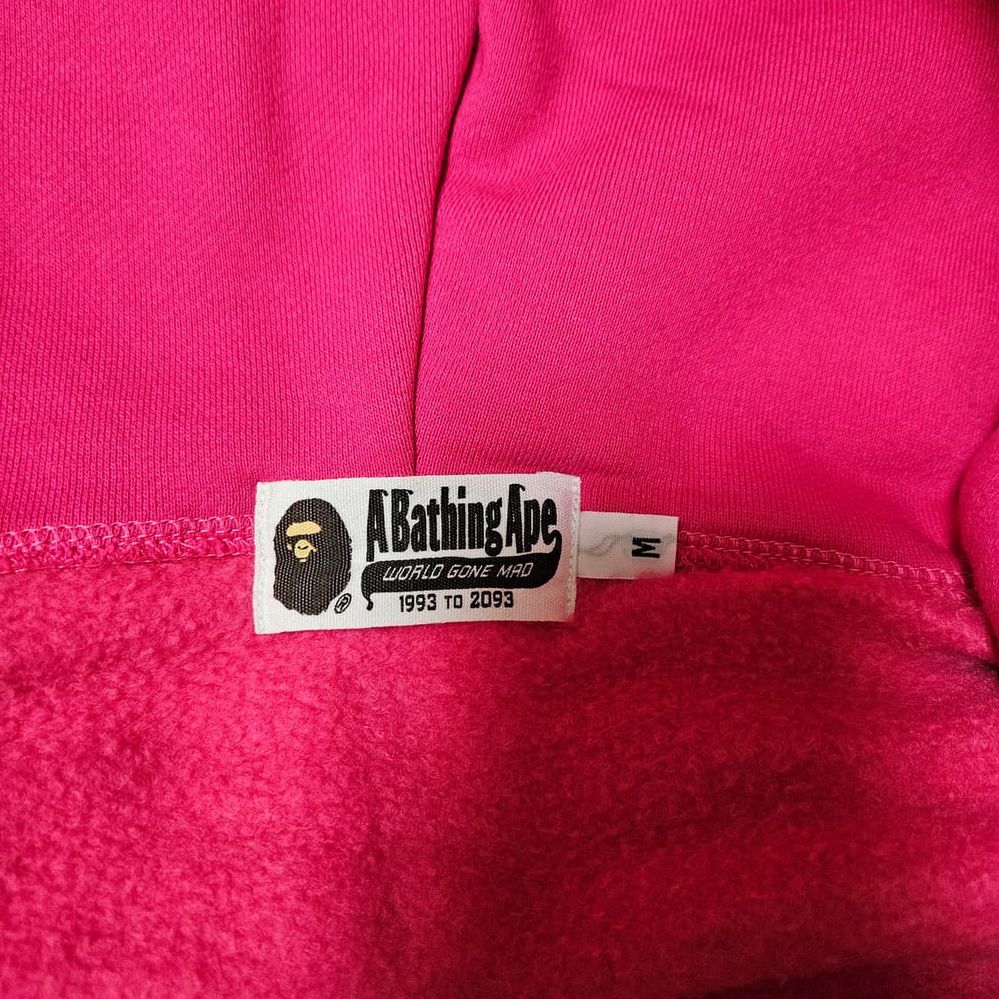 베이프 샤크 후드 집업 티셔츠 M 정품 상품이미지3