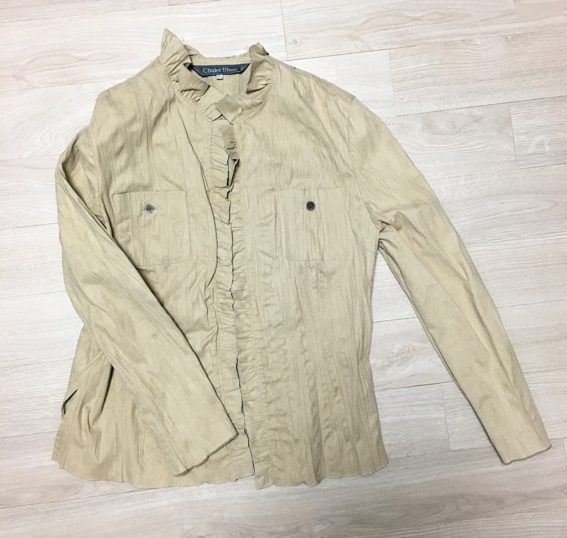 빈티지 셔링 블라우스 상품이미지1