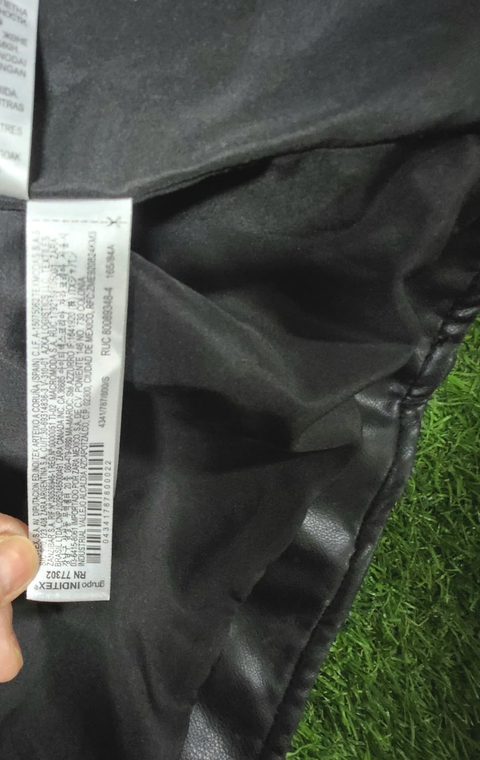 ZARA 리얼가죽 라이더 자켓 | 오버핏 블랙 바이커 상품이미지8