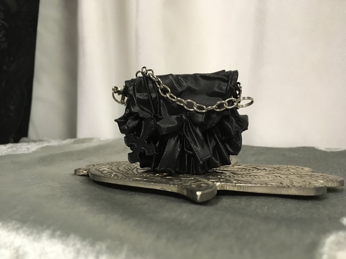 Kurokamimotel 쿠로카미모텔 오브제 키링 백 블랙 상품이미지1