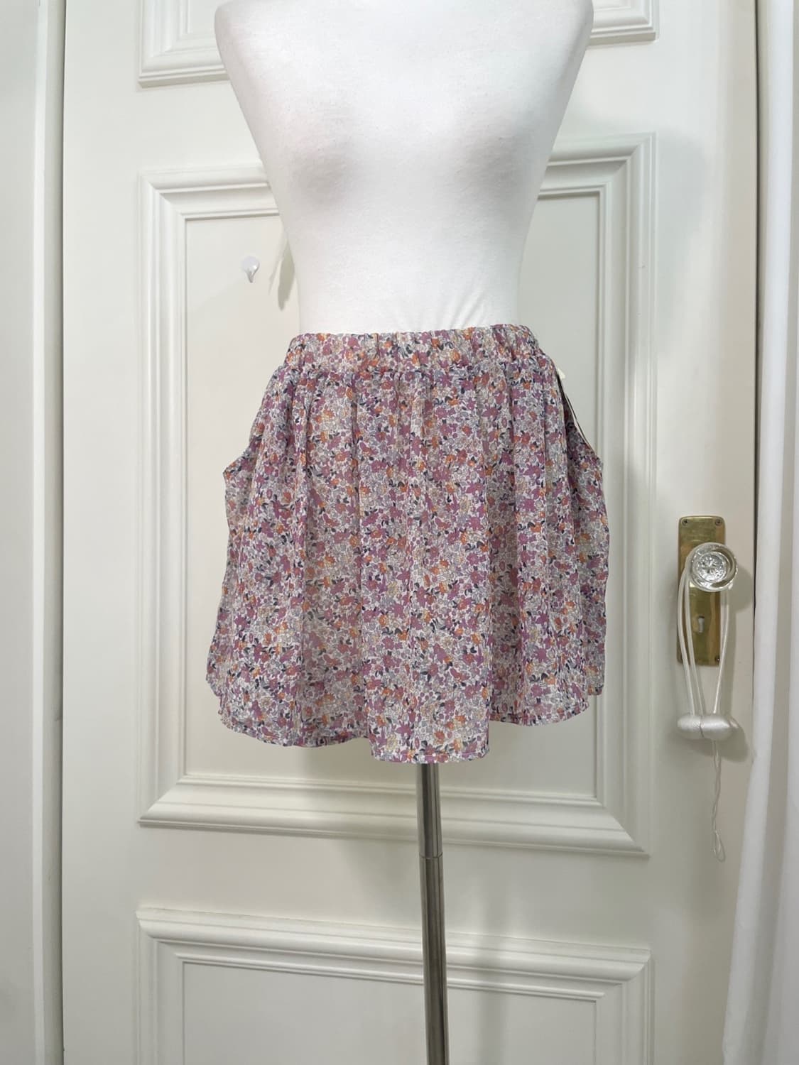 purple flower pocket chiffon banding min 상품이미지5