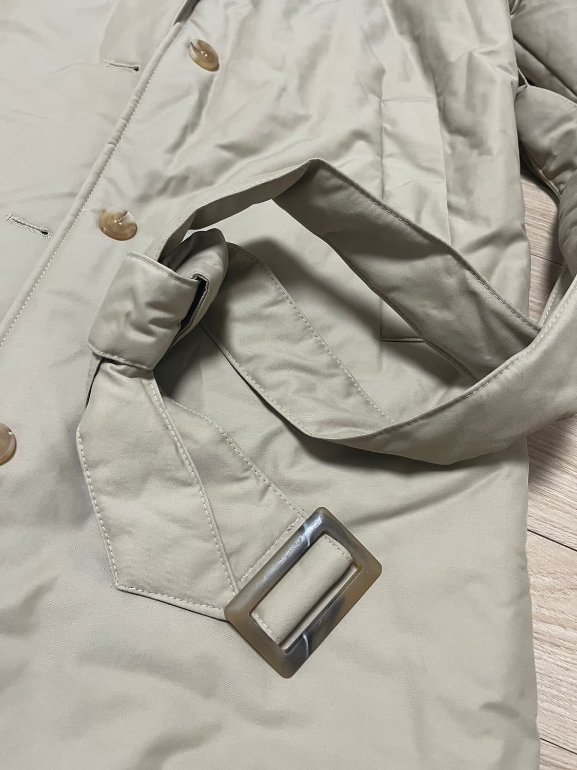 롱패딩 브라운 & 베이지 FREE(새상품) 상품이미지6